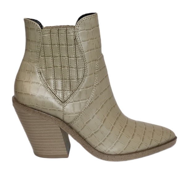 REBECCA MINKOFF Sabana Croc-Embossed Western Boot - Picture 2 of 4